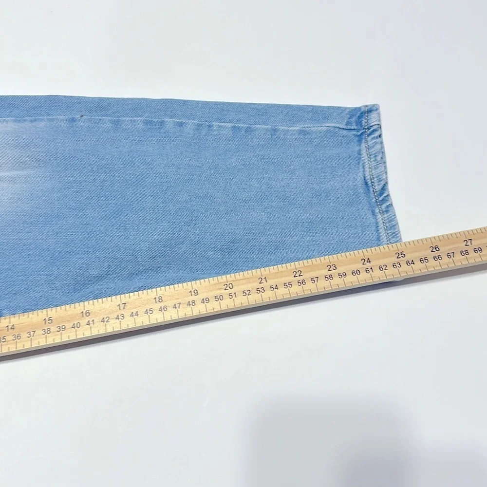 Old navy O.G straight high rise  distressed 99%cotton 1% spandex - Picture 5 of 6